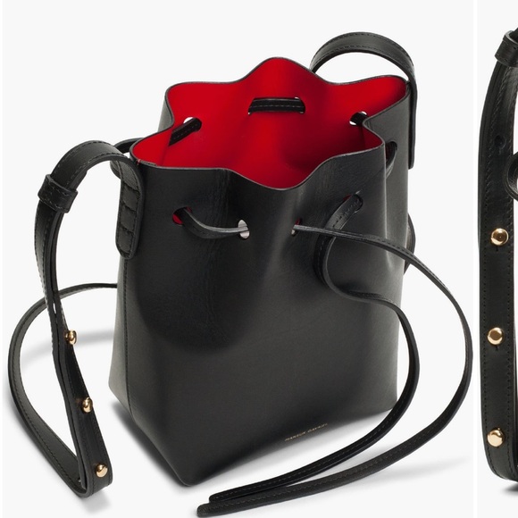 Authentic Mansur Gavriel Mini Bucket Bag Black - Picture 2 of 5